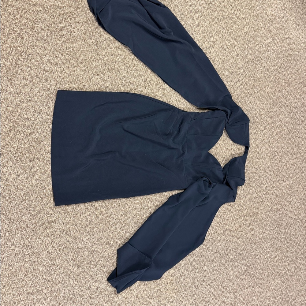 Elegant Navy Midi Dress